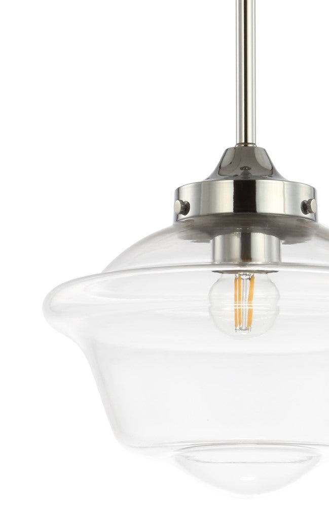 Elk Adjustable Drop Metal/Glass LED Pendant