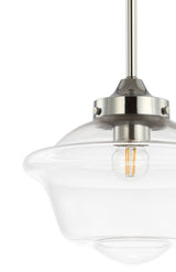 Elk Adjustable Drop Metal/Glass LED Pendant