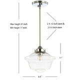 Elk Adjustable Drop Metal/Glass LED Pendant
