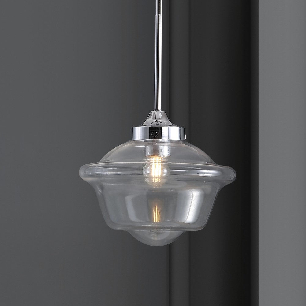 Elk Adjustable Drop Metal/Glass LED Pendant