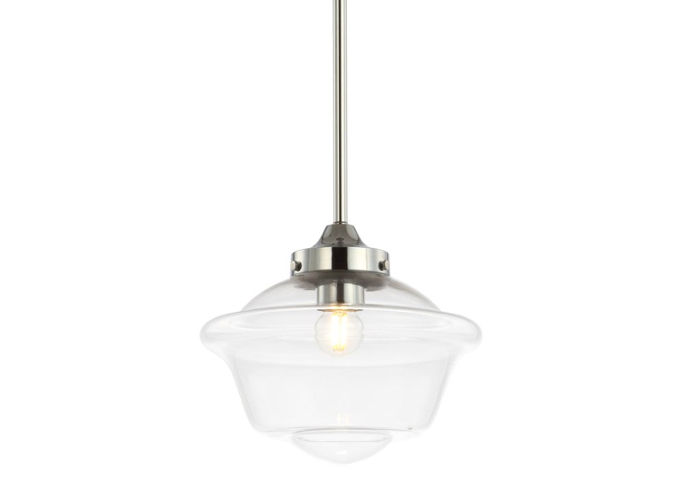 Elk Adjustable Drop Metal/Glass LED Pendant
