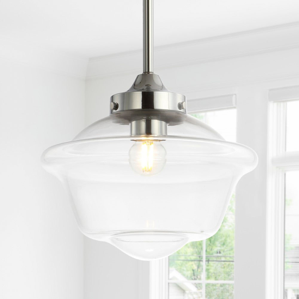 Elk Adjustable Drop Metal/Glass LED Pendant