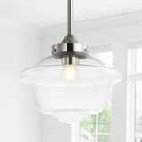 Elk Adjustable Drop Metal/Glass LED Pendant