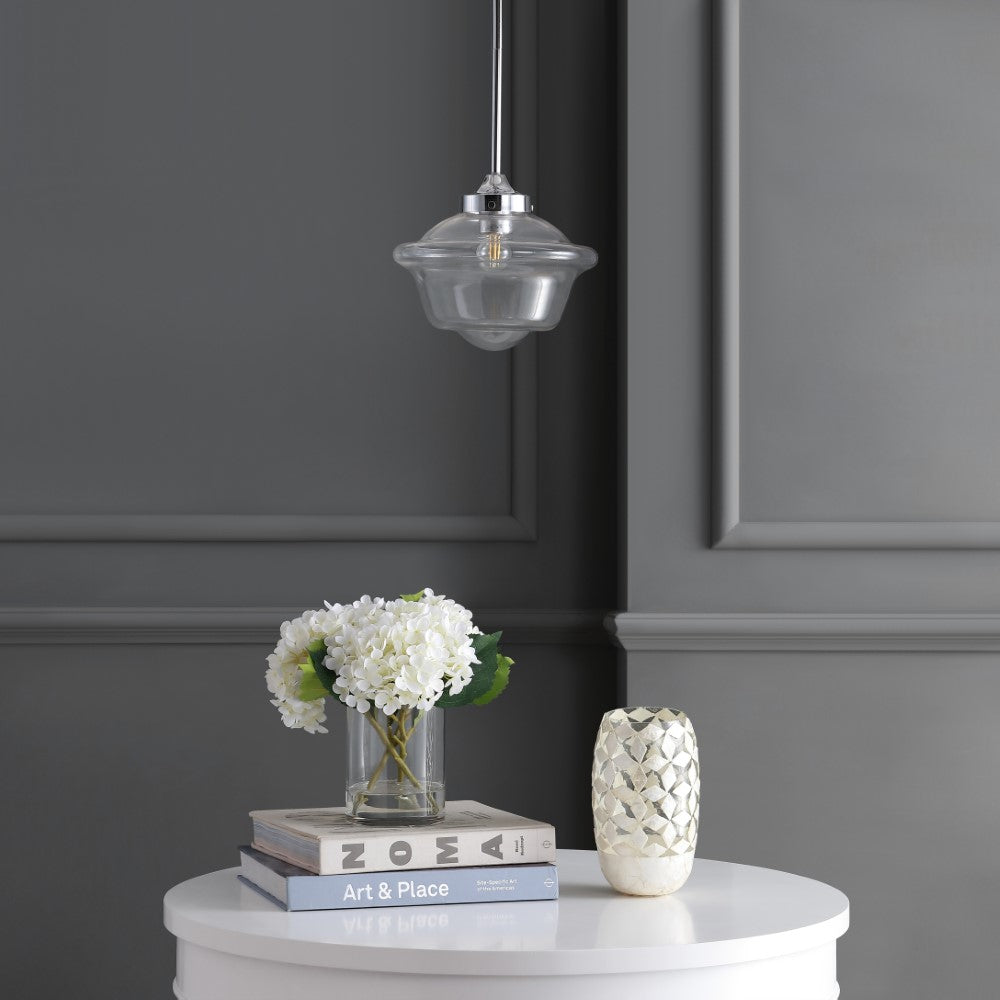 Elk Adjustable Drop Metal/Glass LED Pendant