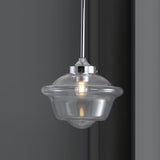 Elk Adjustable Drop Metal/Glass LED Pendant