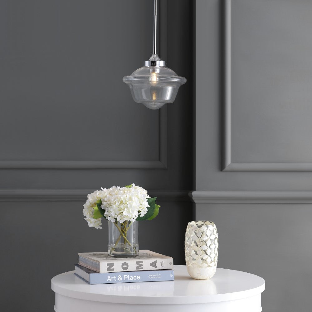 Elk Adjustable Drop Metal/Glass LED Pendant