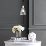 Clematis 5.5" Adjustable Metal/Glass LED Pendant