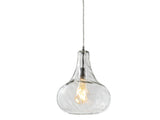 Raymy 9" Adjustable Metal/Glass LED Pendant