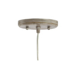Kea 6.25" Adjustable Greige Glass LED Pendant
