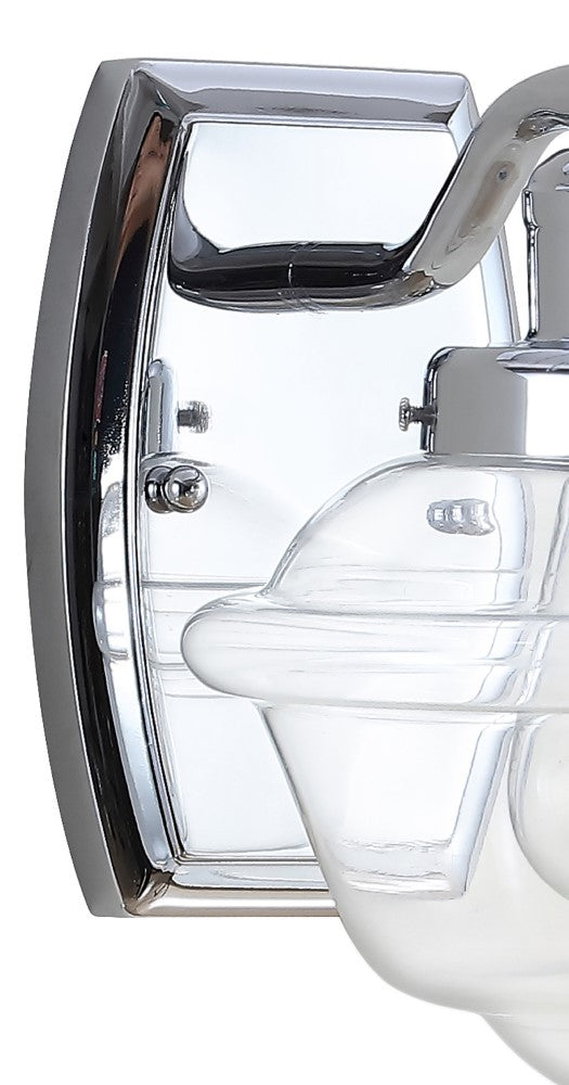 Beck Iron/Glass schoolhouse LED Vanity Light