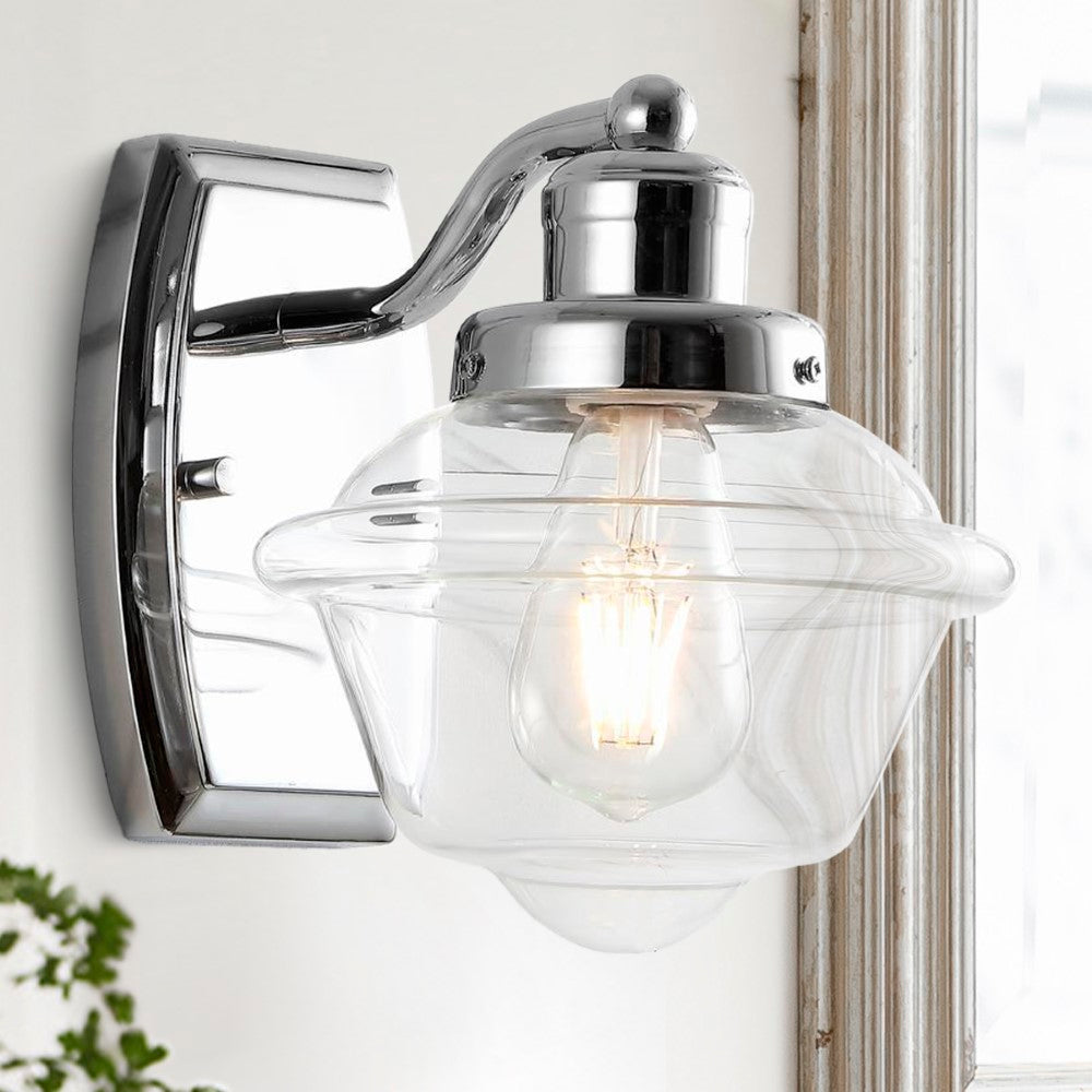 Beck Iron/Glass schoolhouse LED Vanity Light