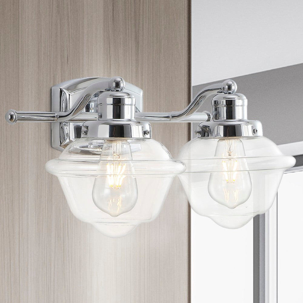 Beck Iron/Glass schoolhouse LED Vanity Light