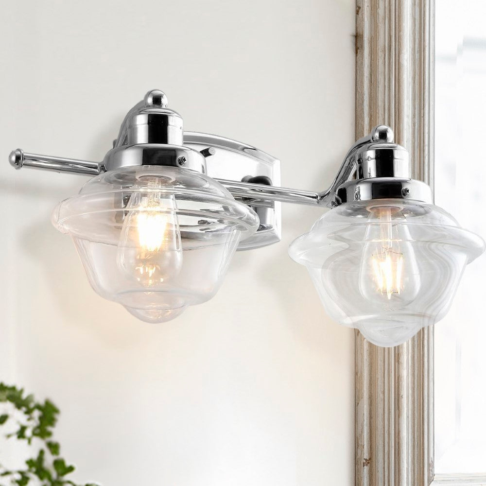 Beck Iron/Glass schoolhouse LED Vanity Light