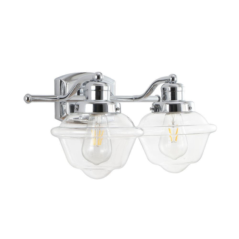Beck Iron/Glass schoolhouse LED Vanity Light