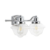 Beck Iron/Glass schoolhouse LED Vanity Light