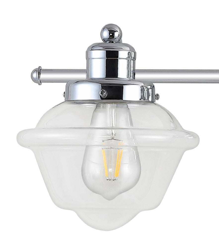 Beck Iron/Glass schoolhouse LED Vanity Light