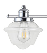 Beck Iron/Glass schoolhouse LED Vanity Light