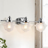 Beck Iron/Glass schoolhouse LED Vanity Light