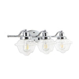 Beck Iron/Glass schoolhouse LED Vanity Light