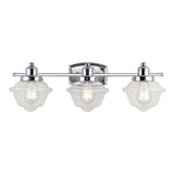 Beck Iron/Glass schoolhouse LED Vanity Light