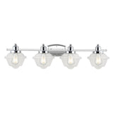 Beck Iron/Glass schoolhouse LED Vanity Light