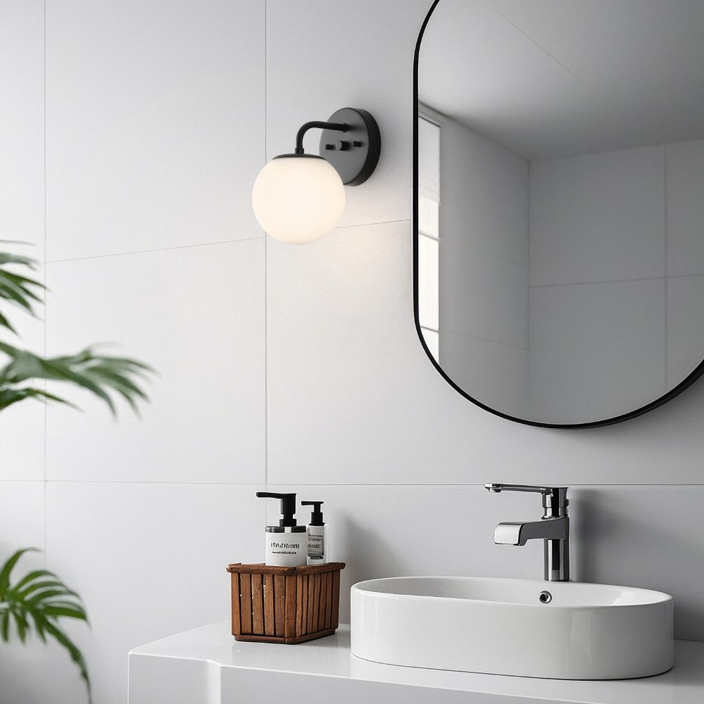 Zhouer Parisian Globe Metal/Frosted Glass Modern Contemporary LED Vanity
