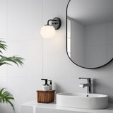 Zhouer Parisian Globe Metal/Frosted Glass Modern Contemporary LED Vanity