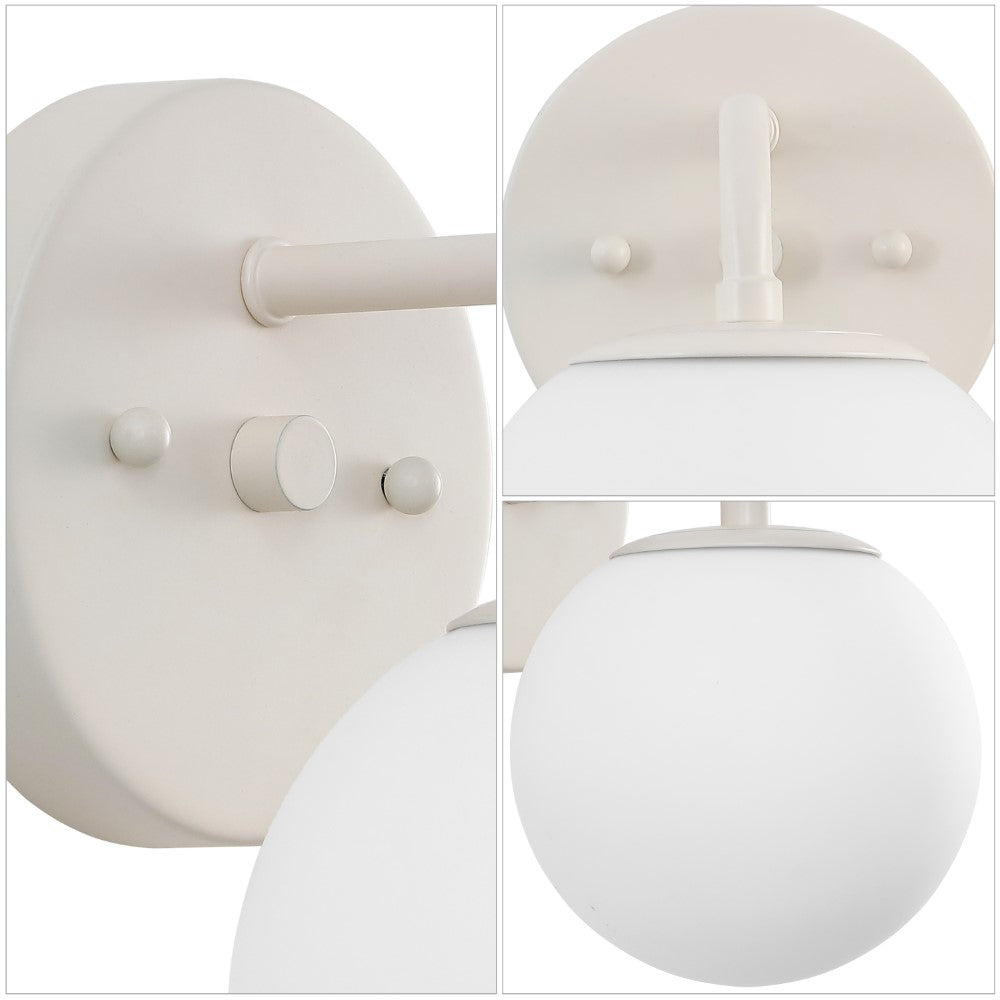 Zhouer Parisian Globe Metal/Frosted Glass Modern Contemporary LED Vanity