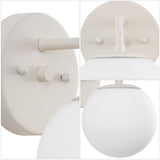 Zhouer Parisian Globe Metal/Frosted Glass Modern Contemporary LED Vanity
