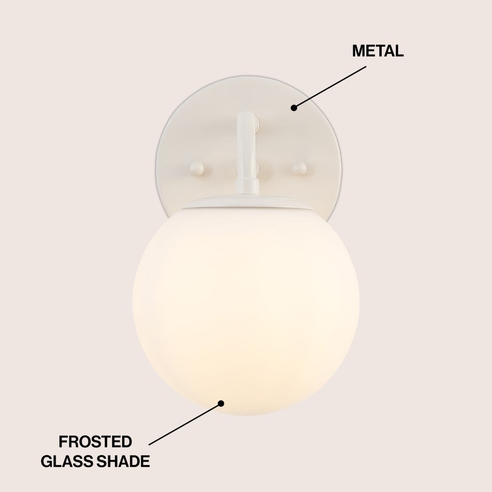 Zhouer Parisian Globe Metal/Frosted Glass Modern Contemporary LED Vanity