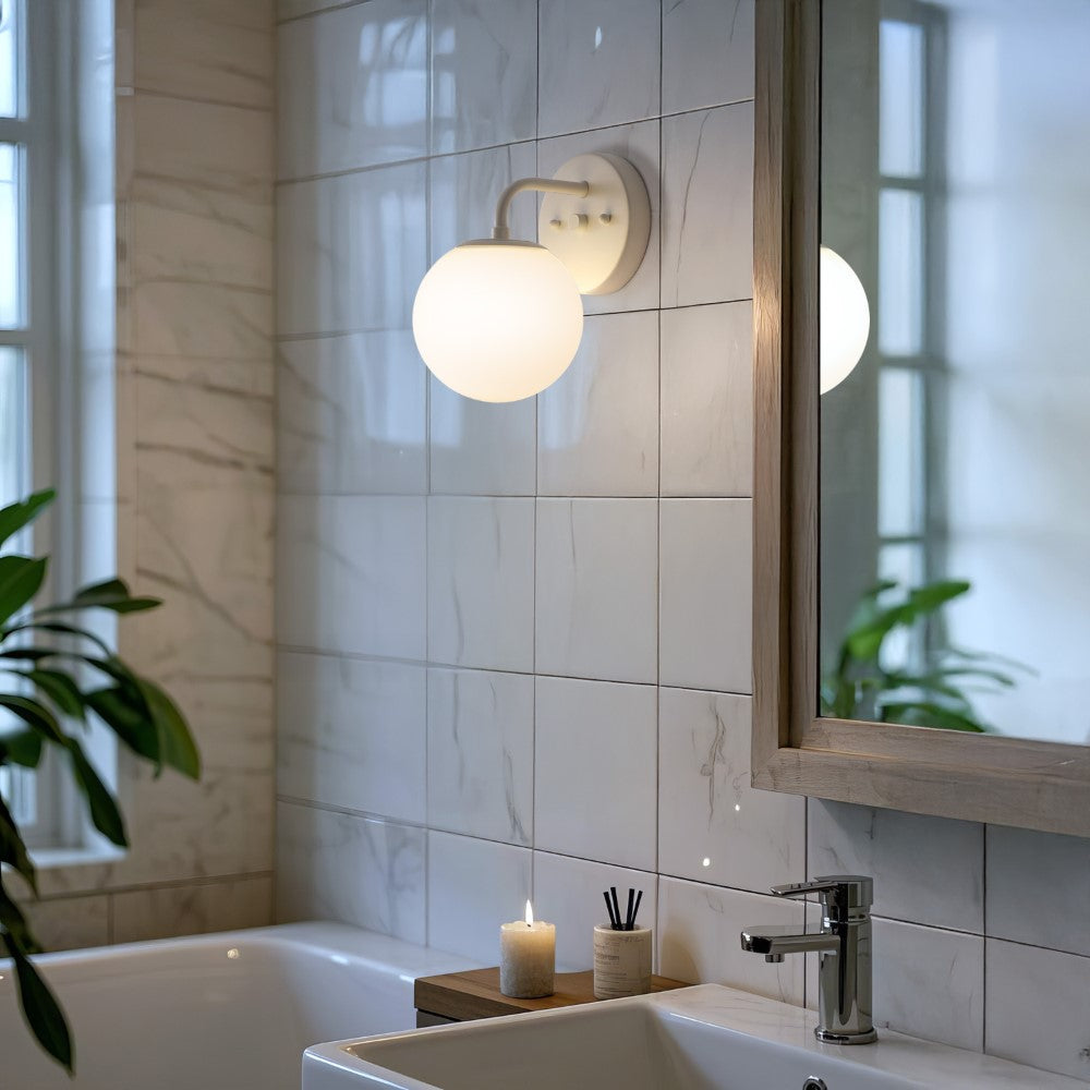 Zhouer Parisian Globe Metal/Frosted Glass Modern Contemporary LED Vanity
