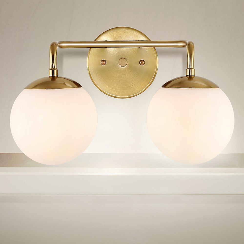 Zhouer Parisian Globe Metal/Frosted Glass Modern Contemporary LED Vanity