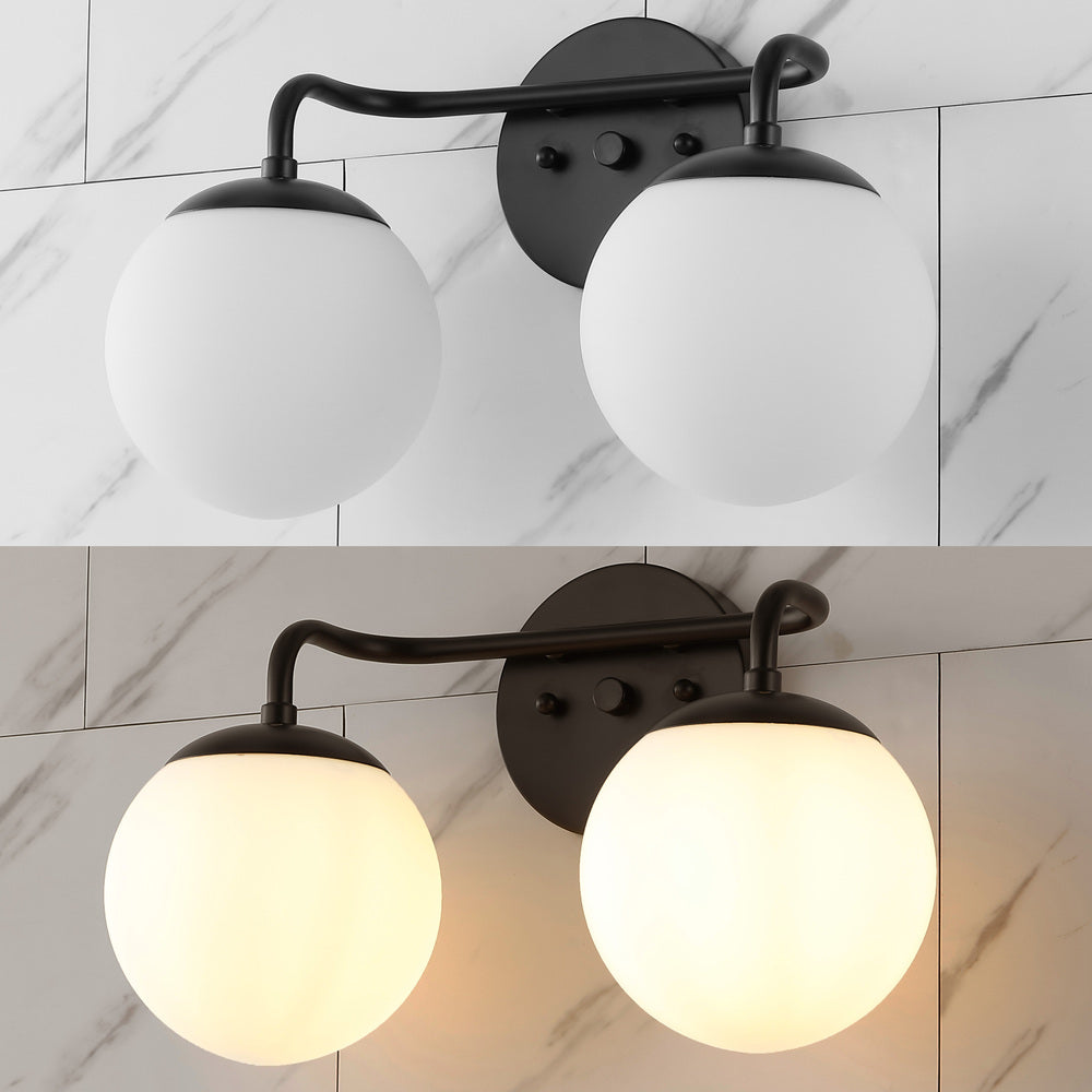 Zhouer Parisian Globe Metal/Frosted Glass Modern Contemporary LED Vanity