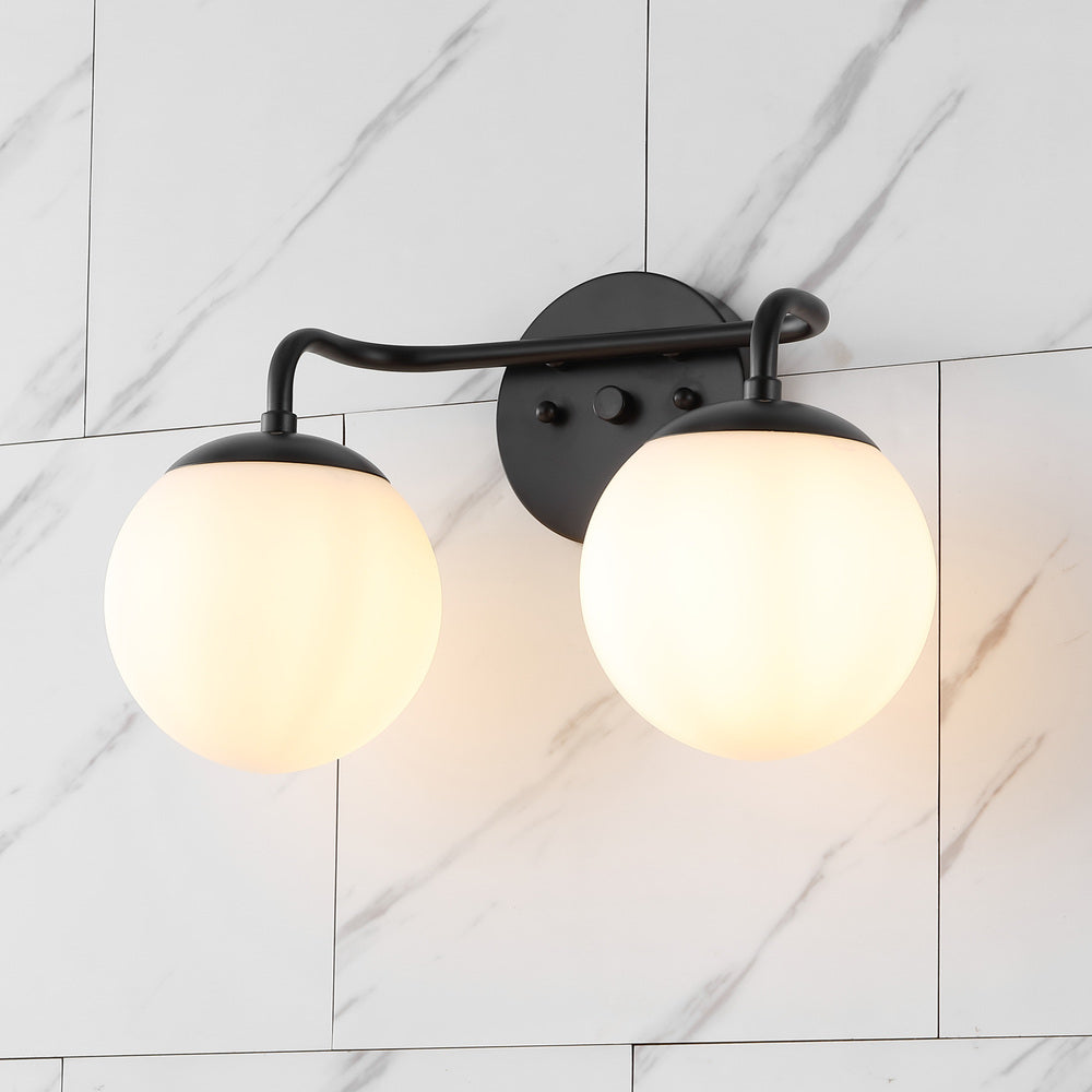 Zhouer Parisian Globe Metal/Frosted Glass Modern Contemporary LED Vanity