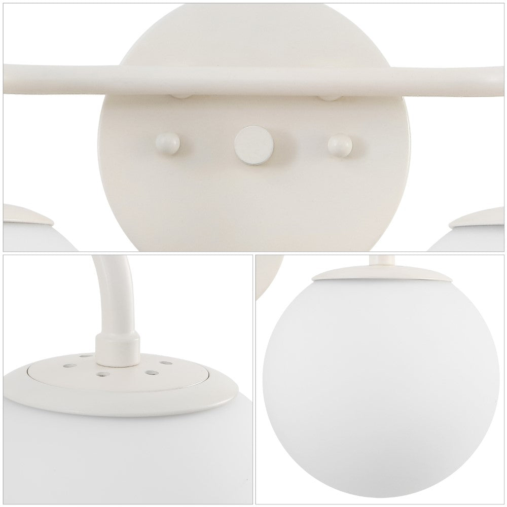 Zhouer Parisian Globe Metal/Frosted Glass Modern Contemporary LED Vanity
