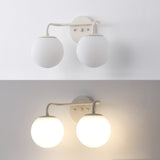 Zhouer Parisian Globe Metal/Frosted Glass Modern Contemporary LED Vanity