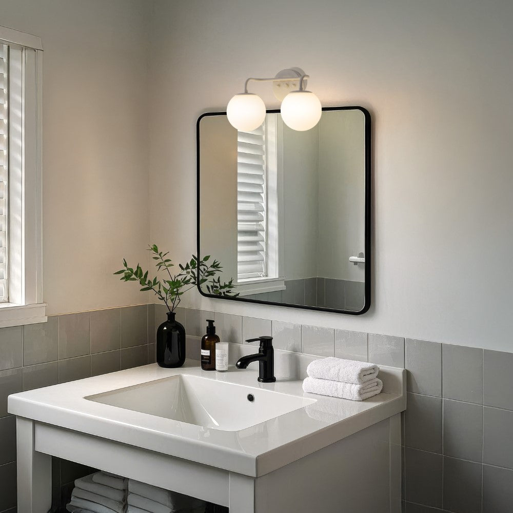 Zhouer Parisian Globe Metal/Frosted Glass Modern Contemporary LED Vanity