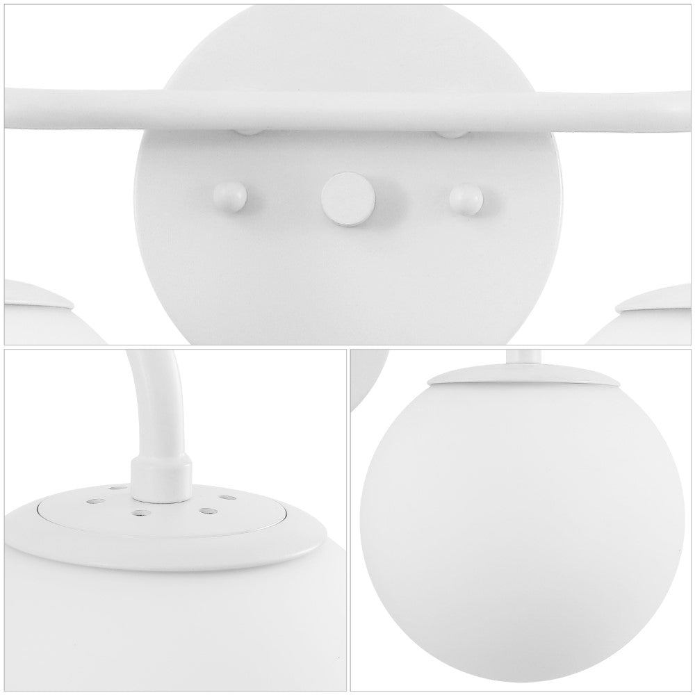 Zhouer Parisian Globe Metal/Frosted Glass Modern Contemporary LED Vanity