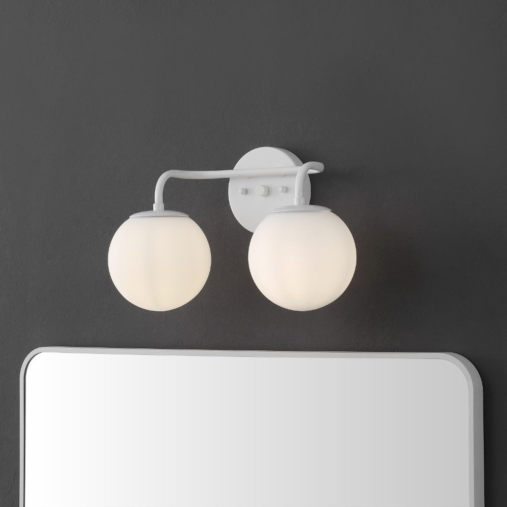 Zhouer Parisian Globe Metal/Frosted Glass Modern Contemporary LED Vanity