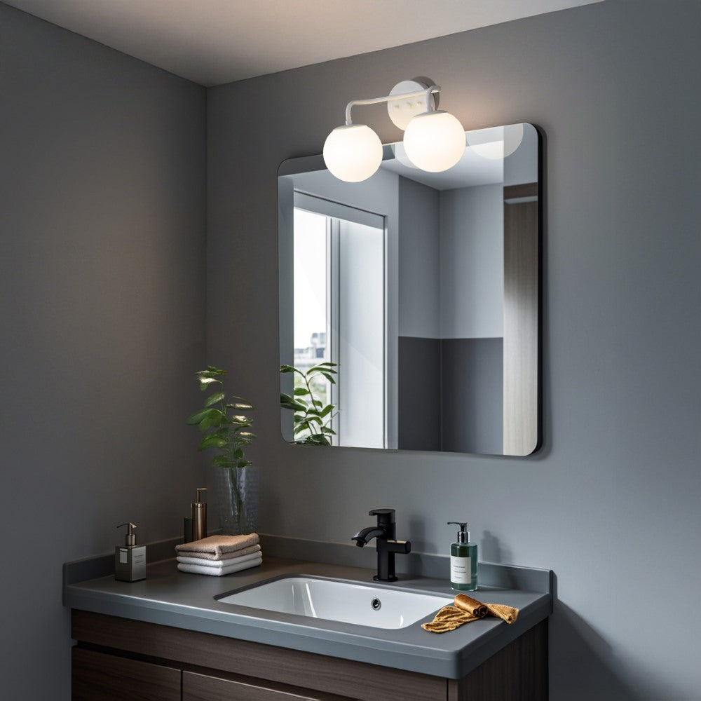 Zhouer Parisian Globe Metal/Frosted Glass Modern Contemporary LED Vanity