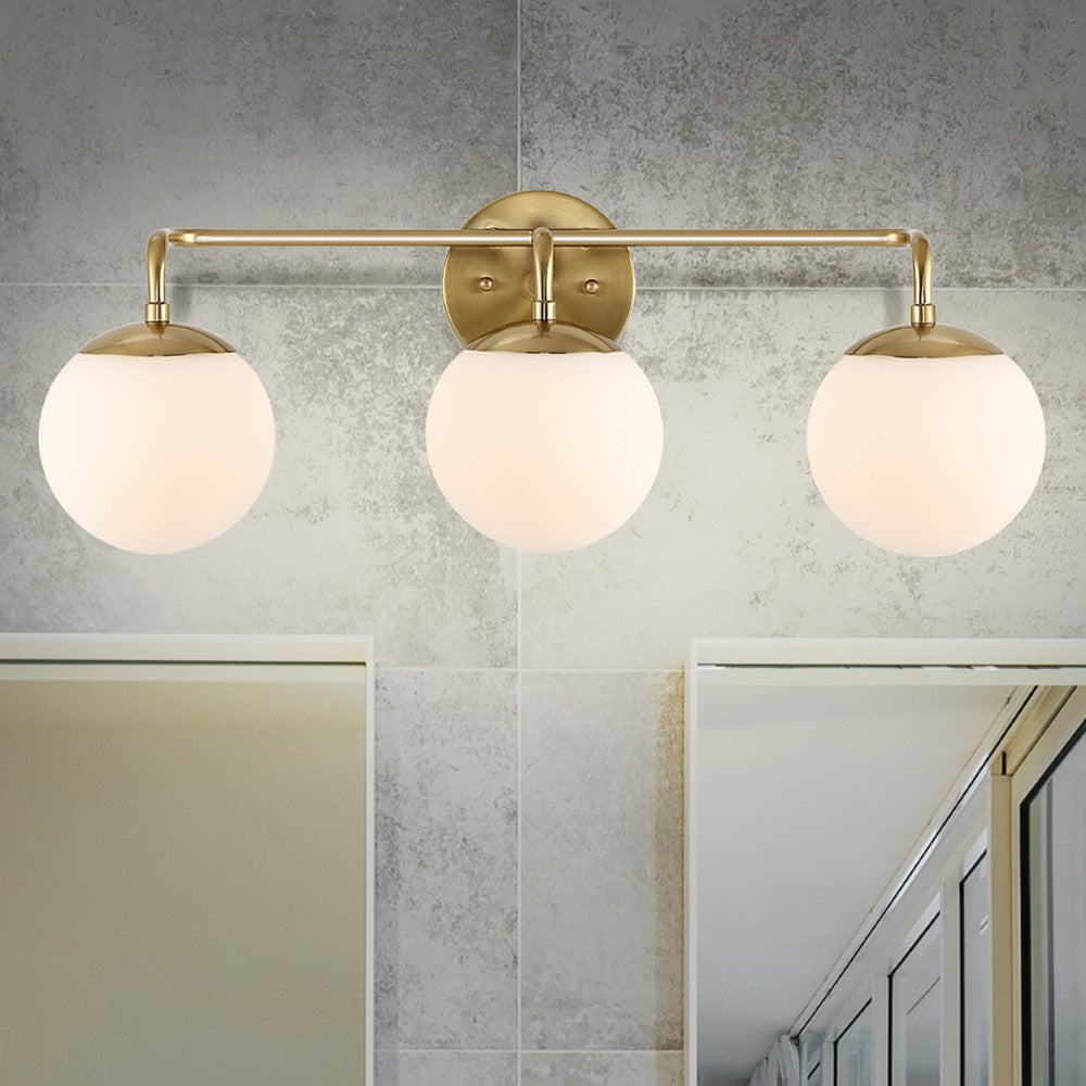 Zhouer Parisian Globe Metal/Frosted Glass Modern Contemporary LED Vanity