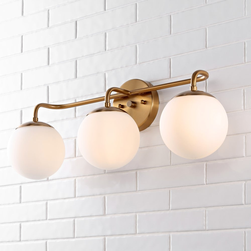 Zhouer Parisian Globe Metal/Frosted Glass Modern Contemporary LED Vanity