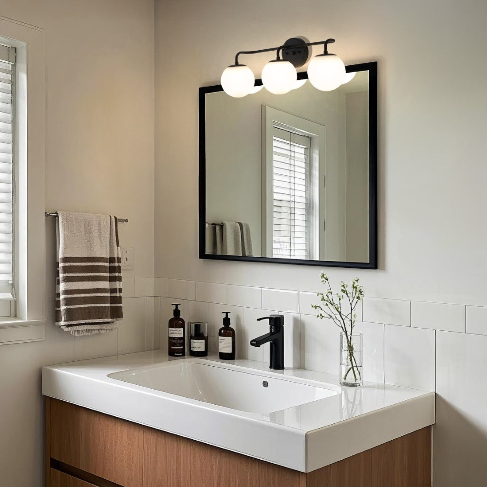 Zhouer Parisian Globe Metal/Frosted Glass Modern Contemporary LED Vanity