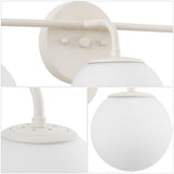 Zhouer Parisian Globe Metal/Frosted Glass Modern Contemporary LED Vanity