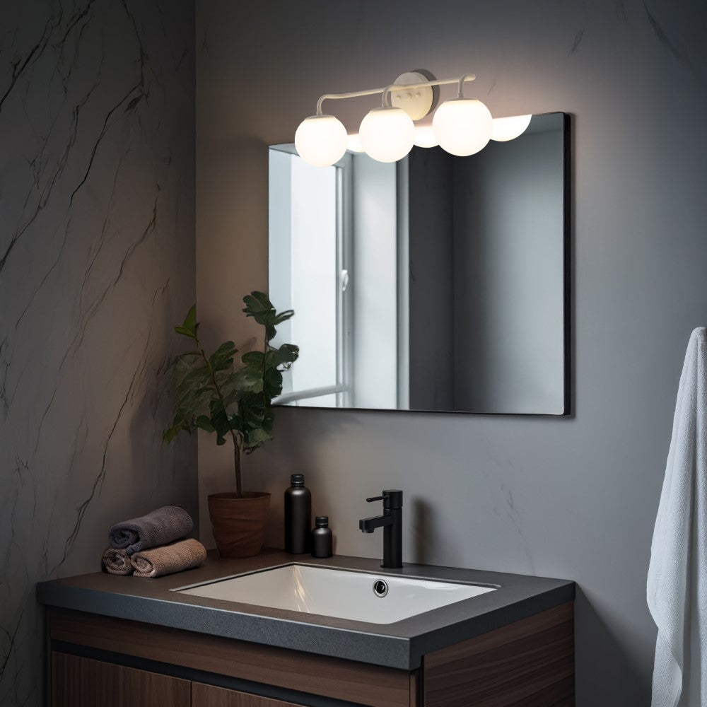 Zhouer Parisian Globe Metal/Frosted Glass Modern Contemporary LED Vanity