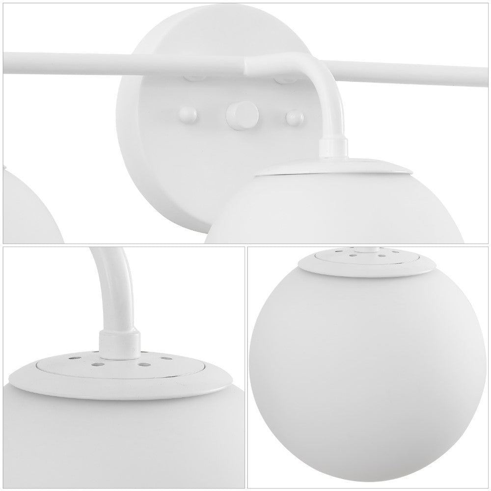 Zhouer Parisian Globe Metal/Frosted Glass Modern Contemporary LED Vanity