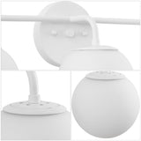 Zhouer Parisian Globe Metal/Frosted Glass Modern Contemporary LED Vanity