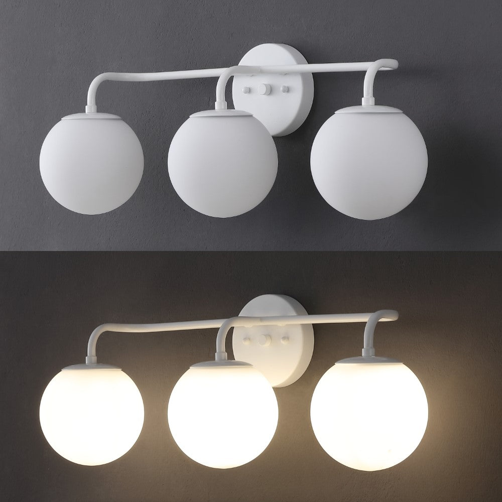 Zhouer Parisian Globe Metal/Frosted Glass Modern Contemporary LED Vanity