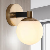 Uolfin Globe Metal/Frosted Glass Modern Contemporary LED Vanity