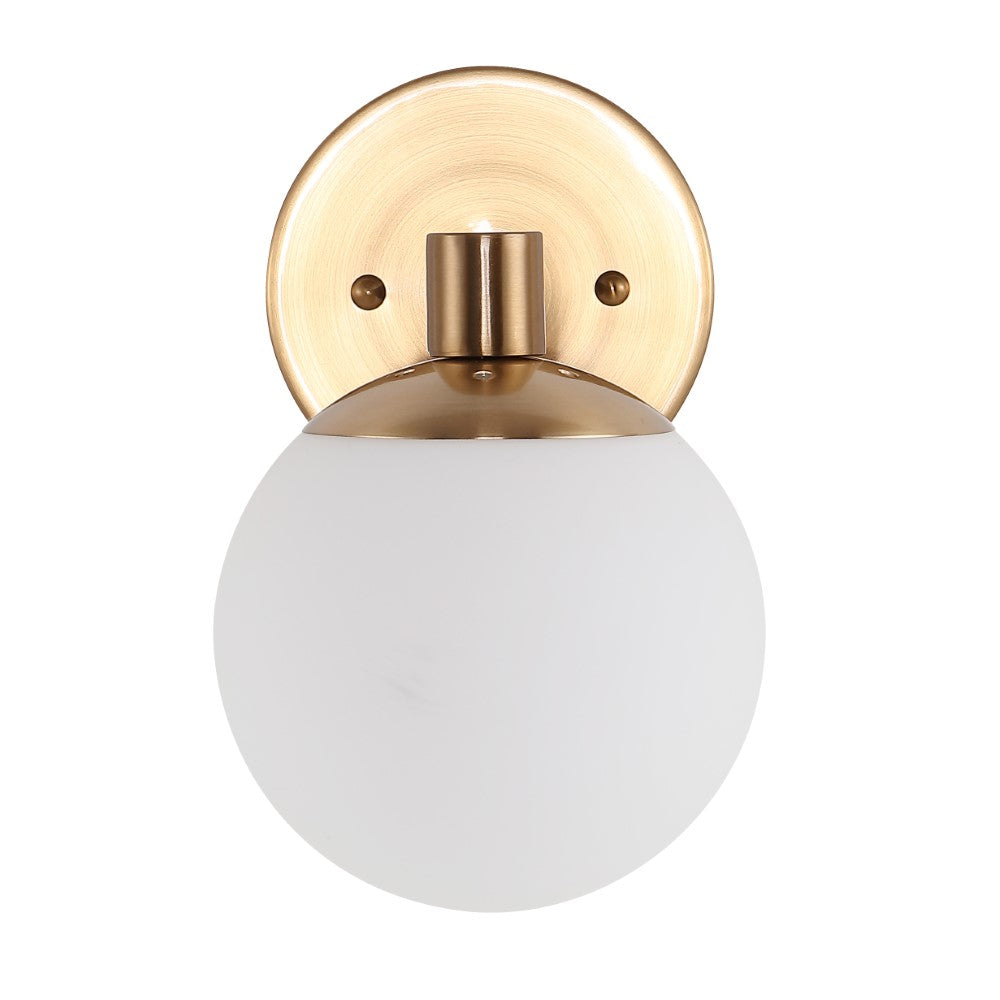 Uolfin Globe Metal/Frosted Glass Modern Contemporary LED Vanity